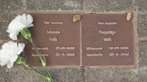 Stolpersteine Mozes Valk en Frouktje Valk